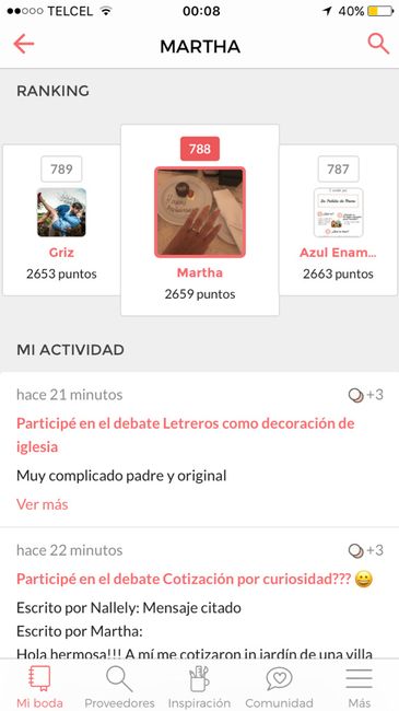 Entre las 200 primeras! ranking - 1