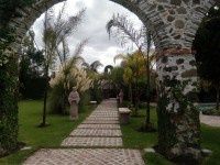 Vista hacia el fondo del jardin principal