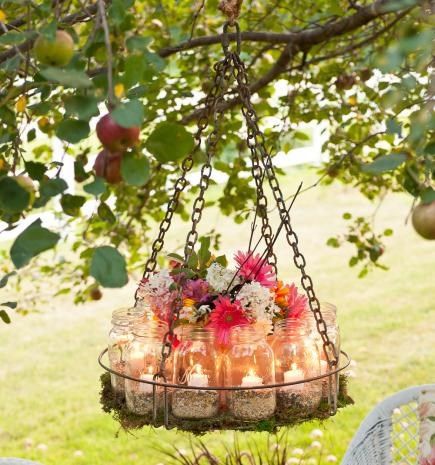 Frascos para con velas y flores