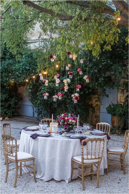 frascos y flores