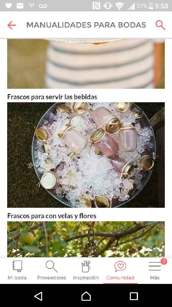 Ideas de frascos de vidrios para bodas - 1