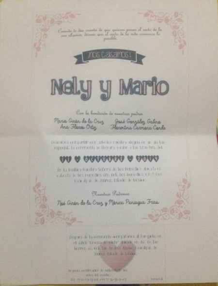Diseño del texto de las invitaciones - 1