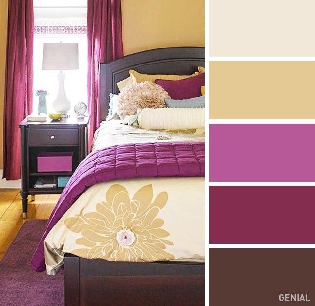 beige + guinda