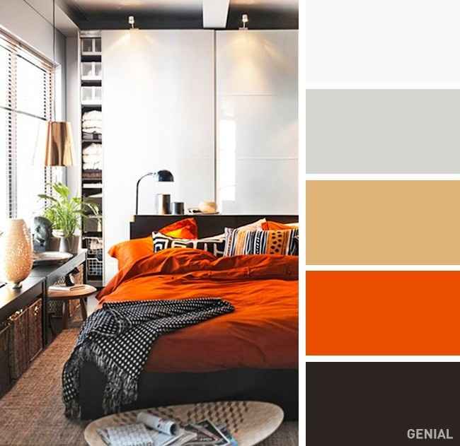 naranja + negro