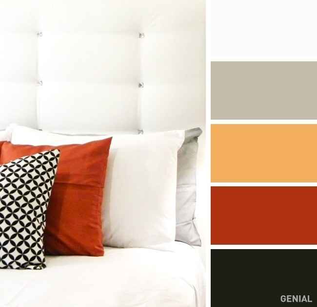 blanco + naranja