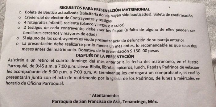  Trámites de boda religiosa - 1