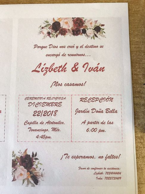 Invitaciones 🌸💜 - 1