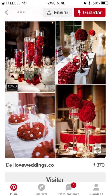 Decoración en tonos rojos - 1