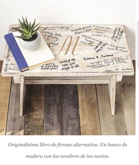 Libro de firmas diferente - 2