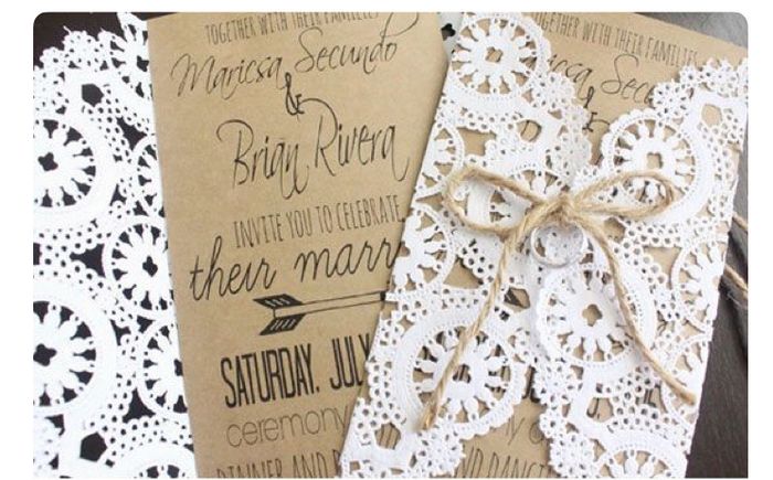 Invitaciones con encaje - 1