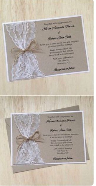 Invitaciones con encaje - 6