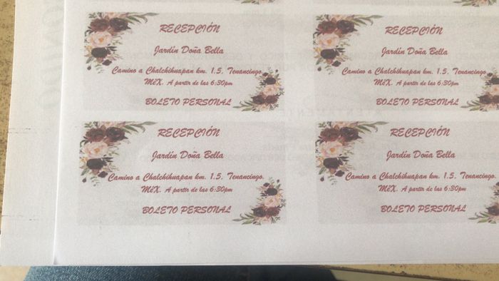 Boceto 2 invitación y boletos personales - 1