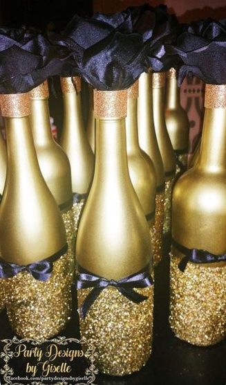 Centros de mesas con botellas - 7