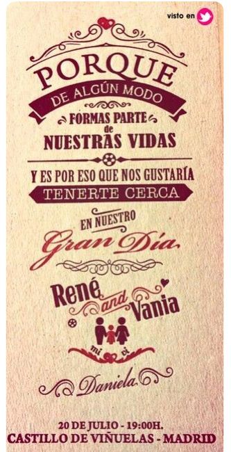 Invitaciones vintage - 2
