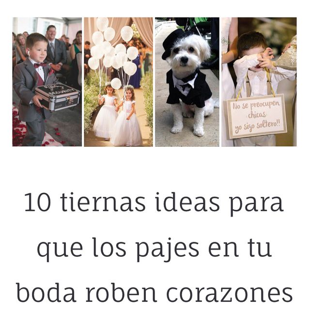 Ideas con pajes - 1