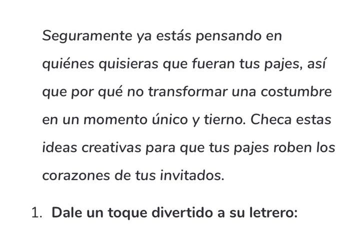 Ideas con pajes - 2