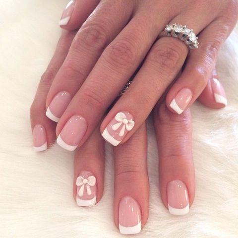 Manicura francesa para el gran día - 1