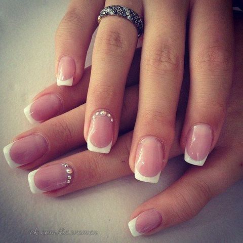 Manicura francesa para el gran día - 5