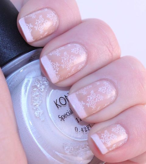 Manicura francesa para el gran día - 15