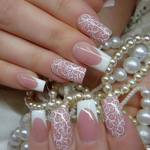 Manicura francesa para el gran día - 16