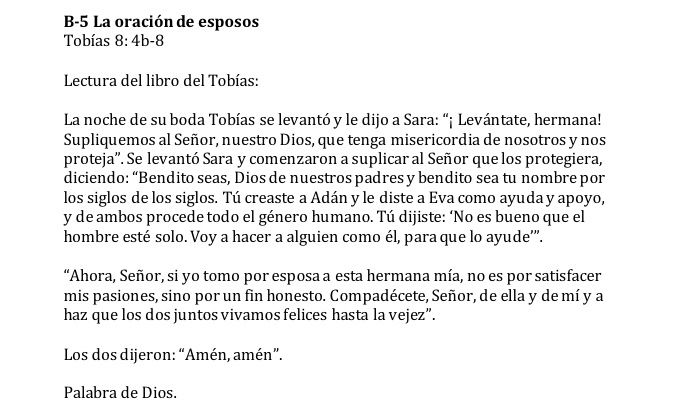 Lectura para la iglesia - 1