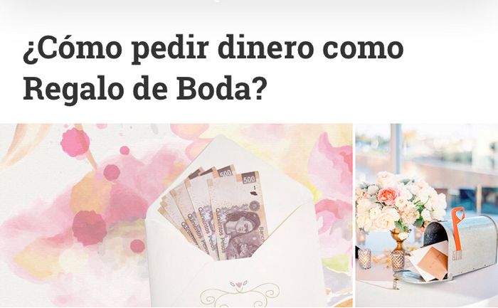¿como pedir dinero en la boda? - 1