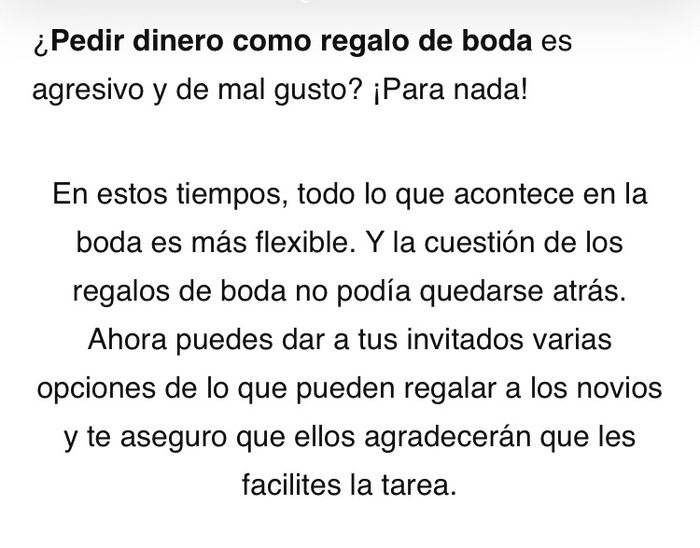 ¿como pedir dinero en la boda? - 2