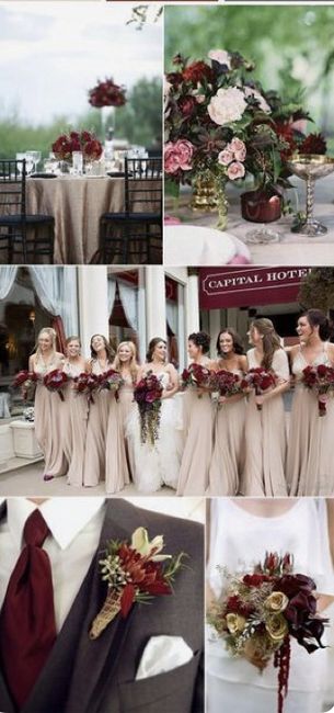 Bodas en color vino 5