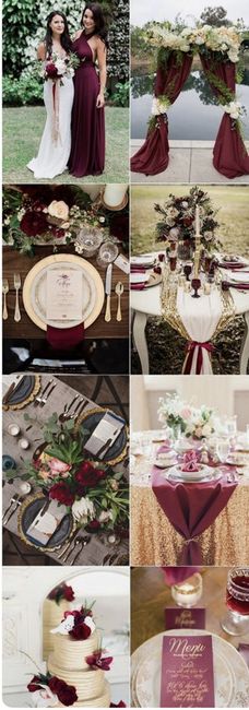 Bodas en color vino 6