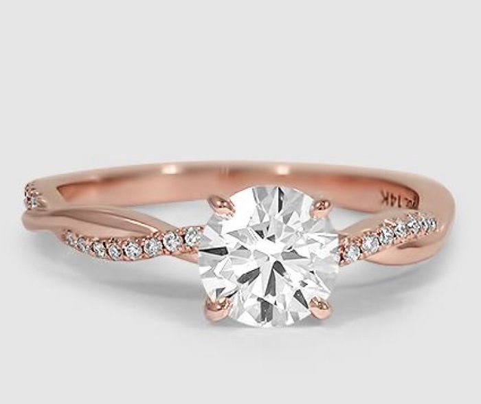 Tú anillo de compromiso en oro rosa? - 1
