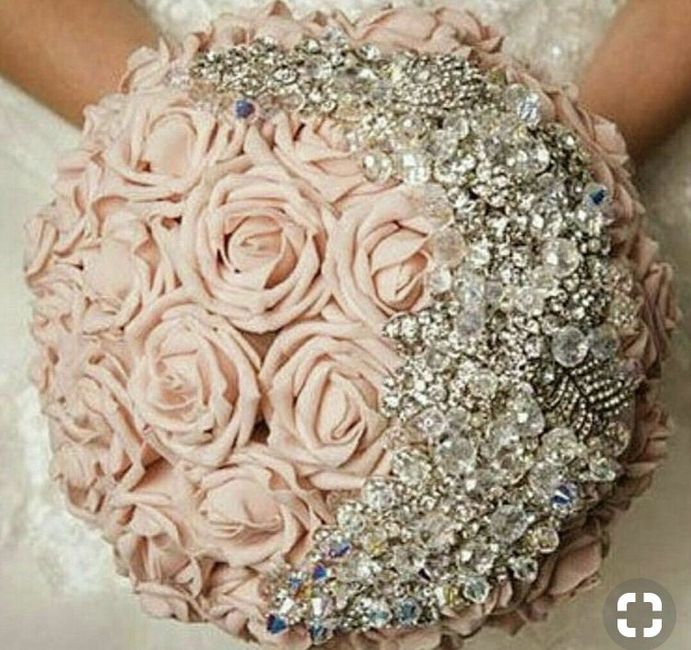 Ramos con rosas de tela en tonos rosas - 4