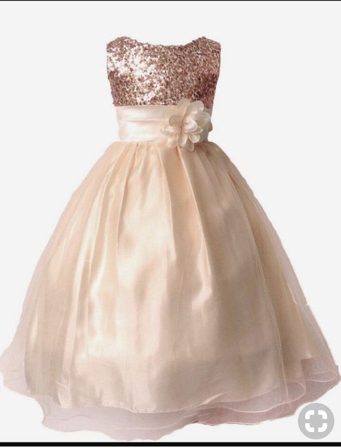 flower girl en rose gold - 1