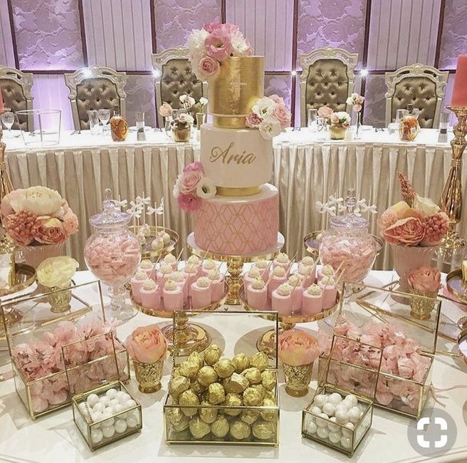 Mesas de postre en rosa - 6