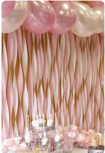 Decoración con globos rosas - 5