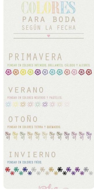 Colores para la boda según la fecha - 1
