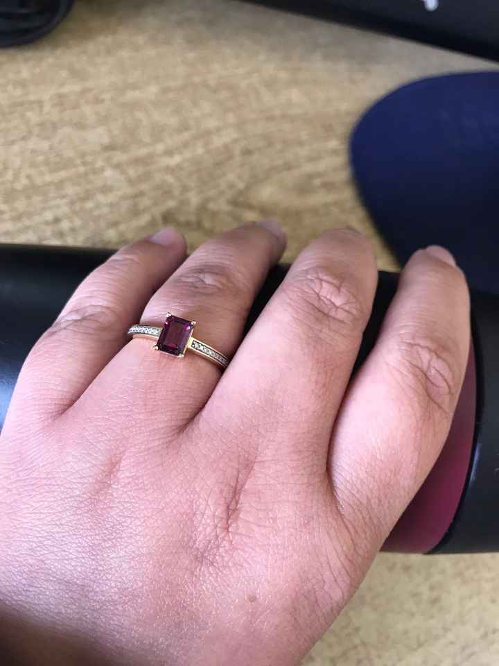  anillos de compromiso con amarillo - 1