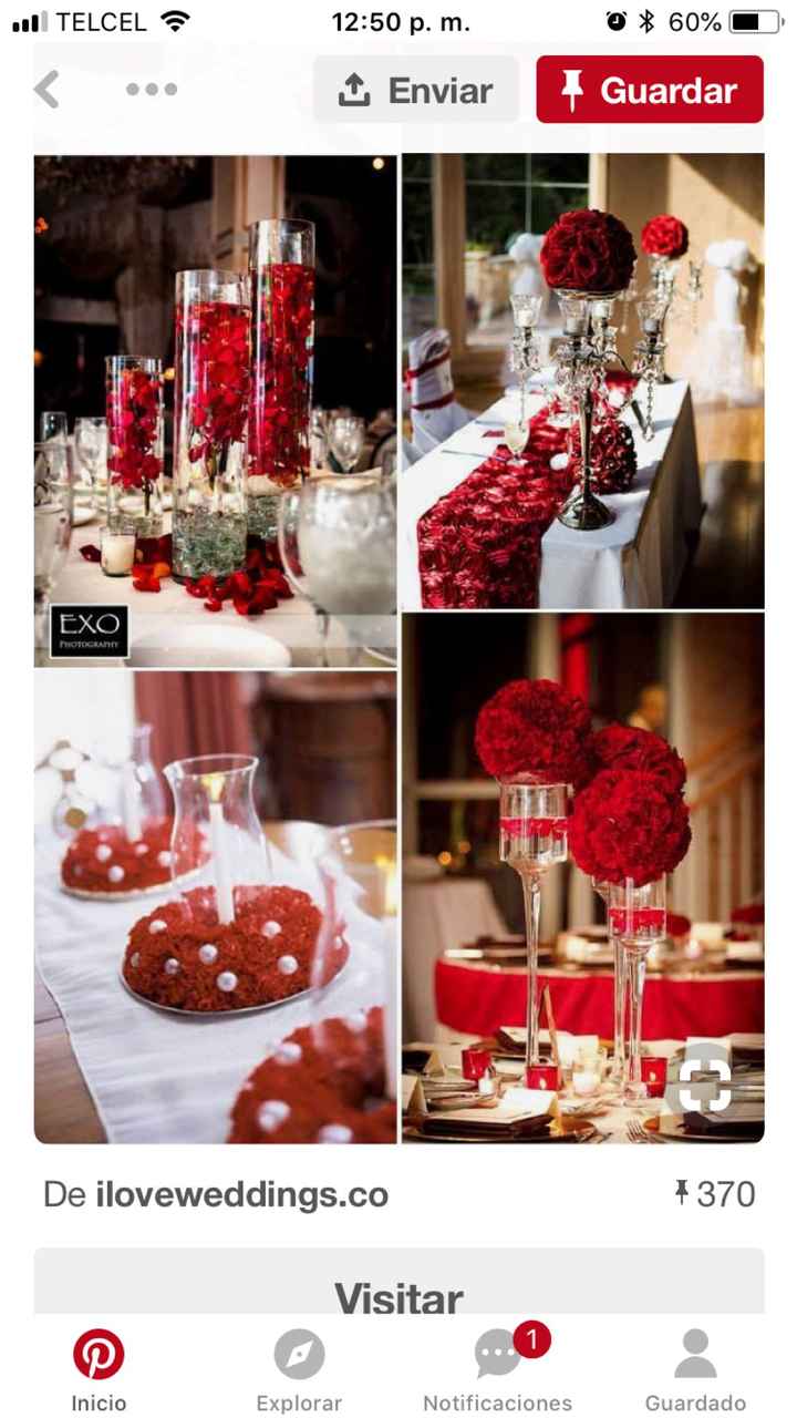 Decoración en tonos rojos - 1