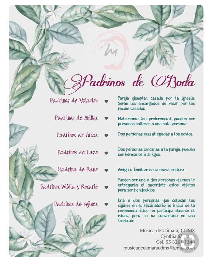 Padrinos de boda religiosa - 1