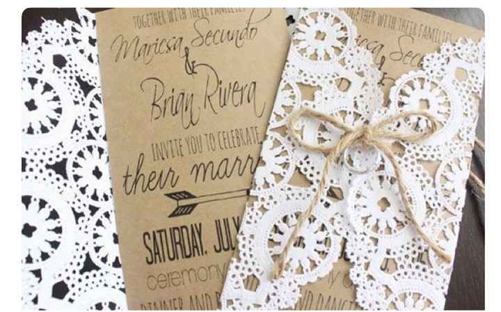 Invitaciones con encaje - 1