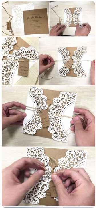 Invitaciones con encaje - 4