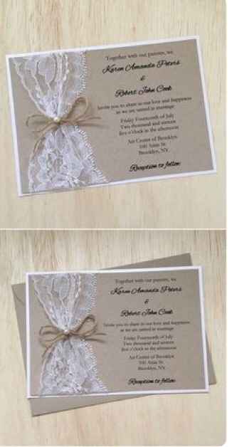Invitaciones con encaje - 6