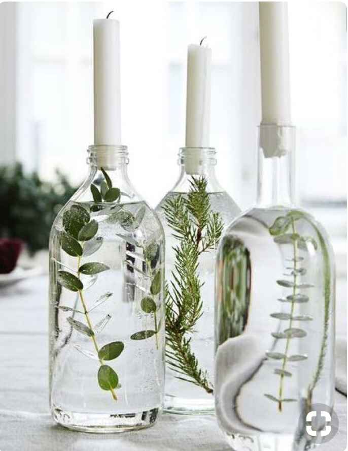 Centros de mesas con botellas - 5