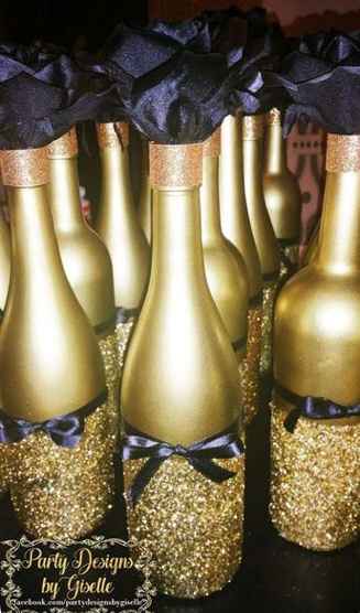 Centros de mesas con botellas - 7