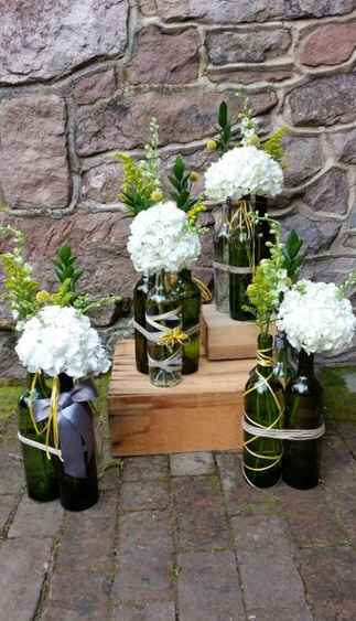 Centros de mesas con botellas - 9