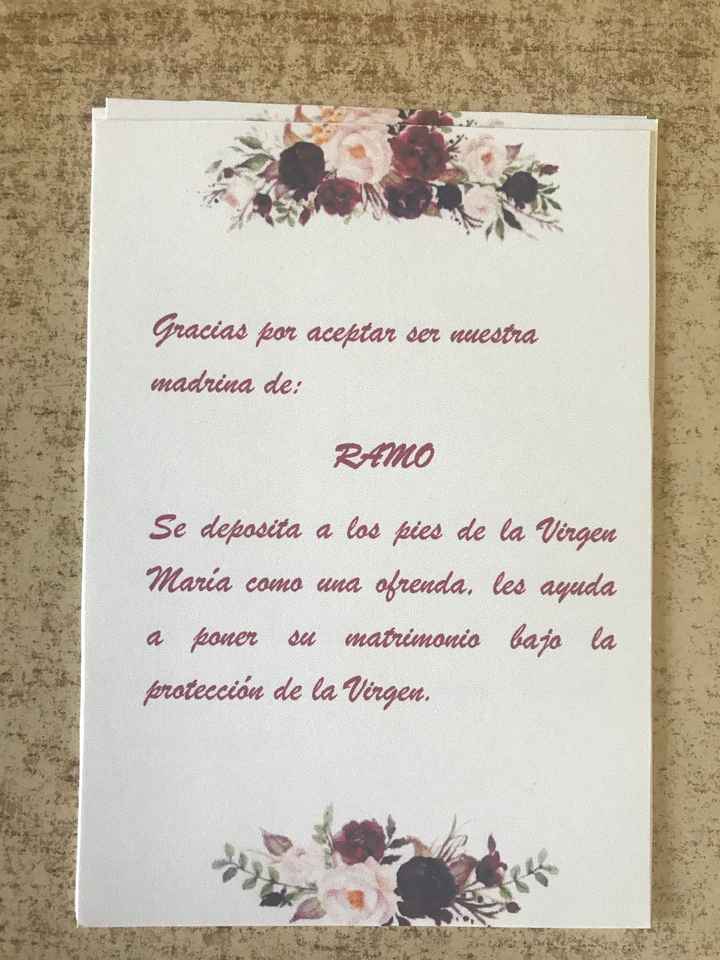 Tarjetas padrinos - 1