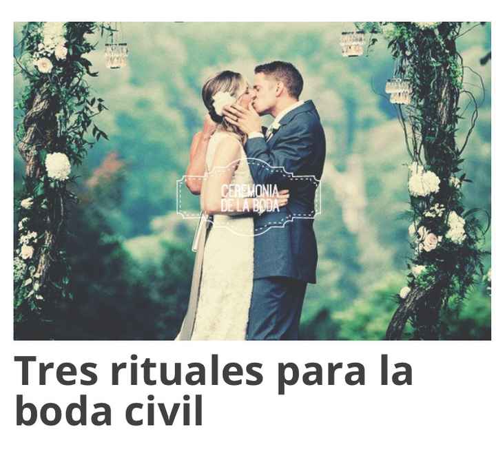 Rituales para la boda civil - 1