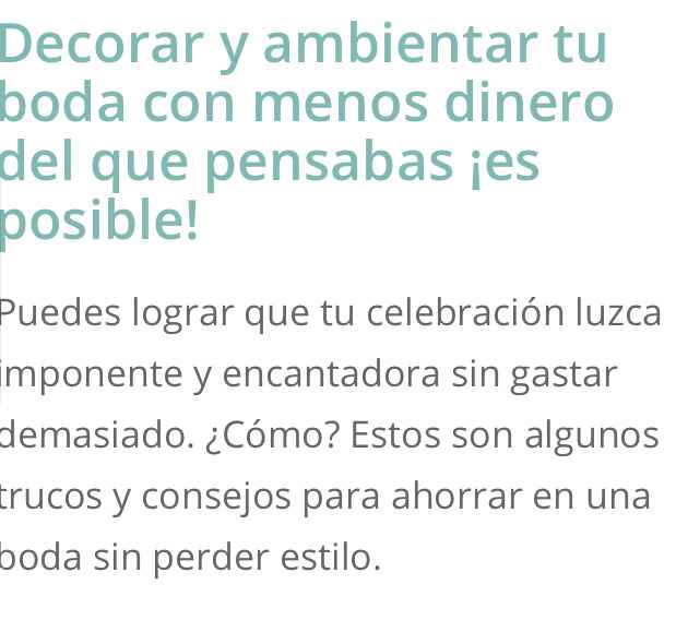 Ideas para ahorrar en tu boda - 8