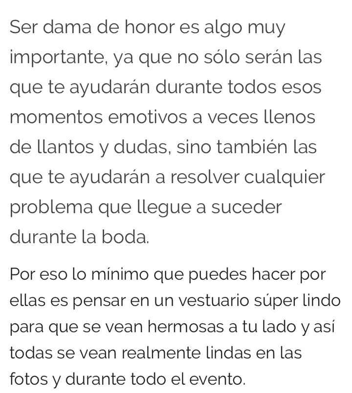 Damitas de honor - 2