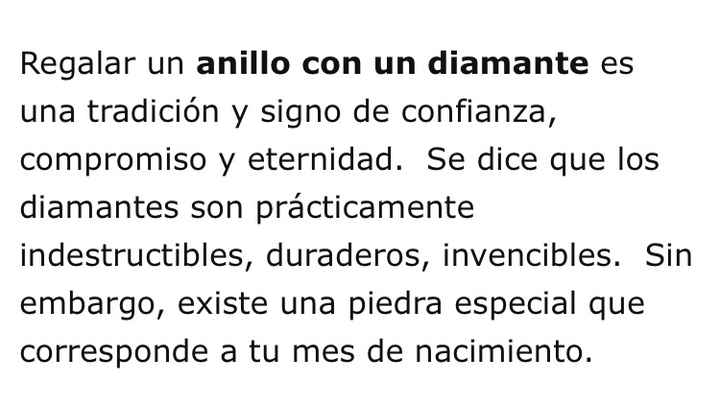 ¿que piedra preciosa debe llevar tu anillo de compromiso según el mes en el que naciste? - 2