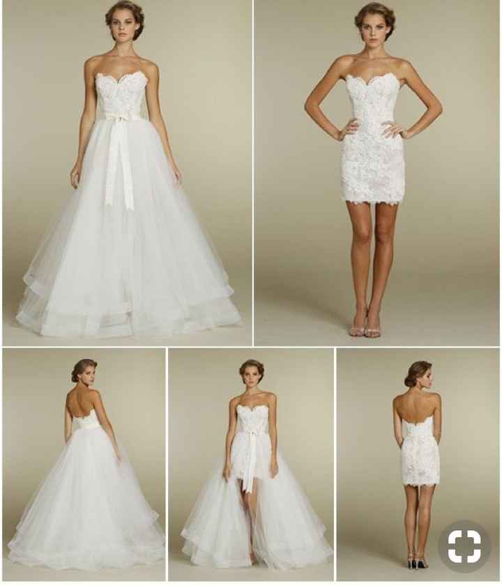 Vestidos de novia desmontables - 2
